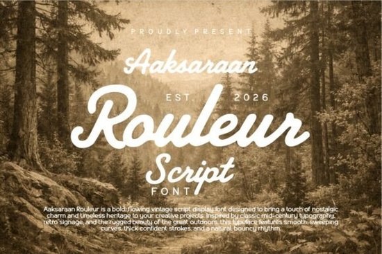 Aaksaraan Rouleur Font